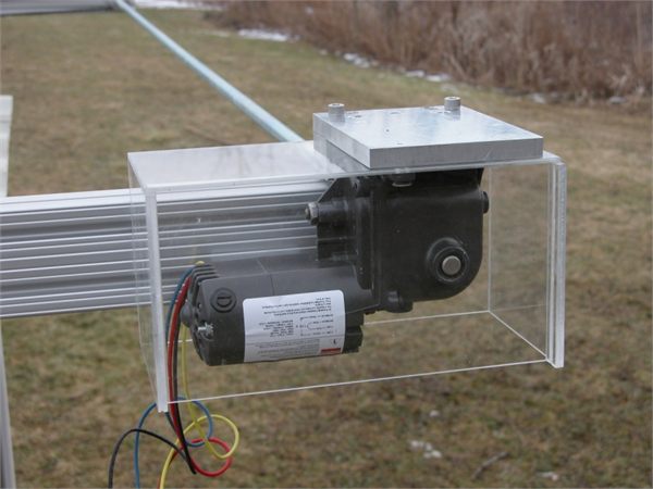 Roof Motor With Lexan Rain Guard