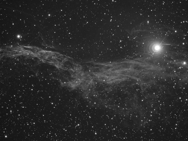 Part Of NGC-6960 Veil Nebula In H-alpha