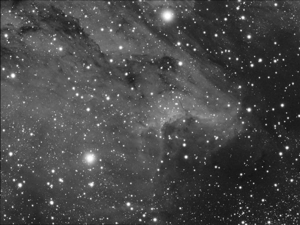 IC-5070 Pelican Nebula Using WO80 In H-alpha